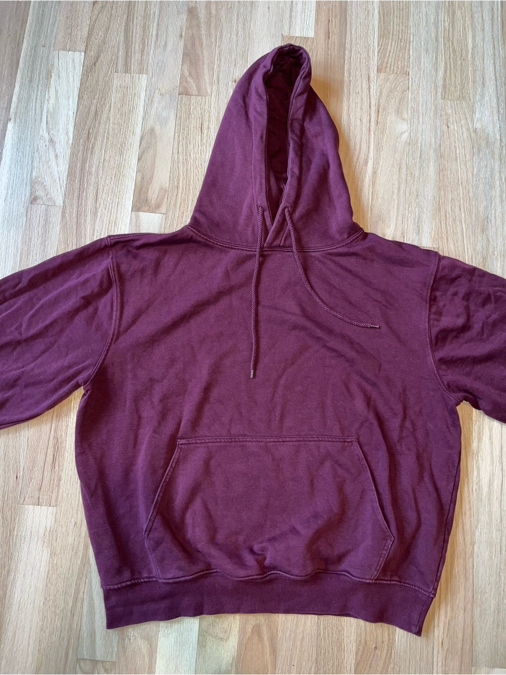 Fashion Nova Men's Burgandy Hoodie
